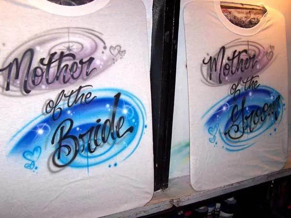 Airbrushed Bridal Party Shirts for the Bridesmaid, Maid of Honor & More