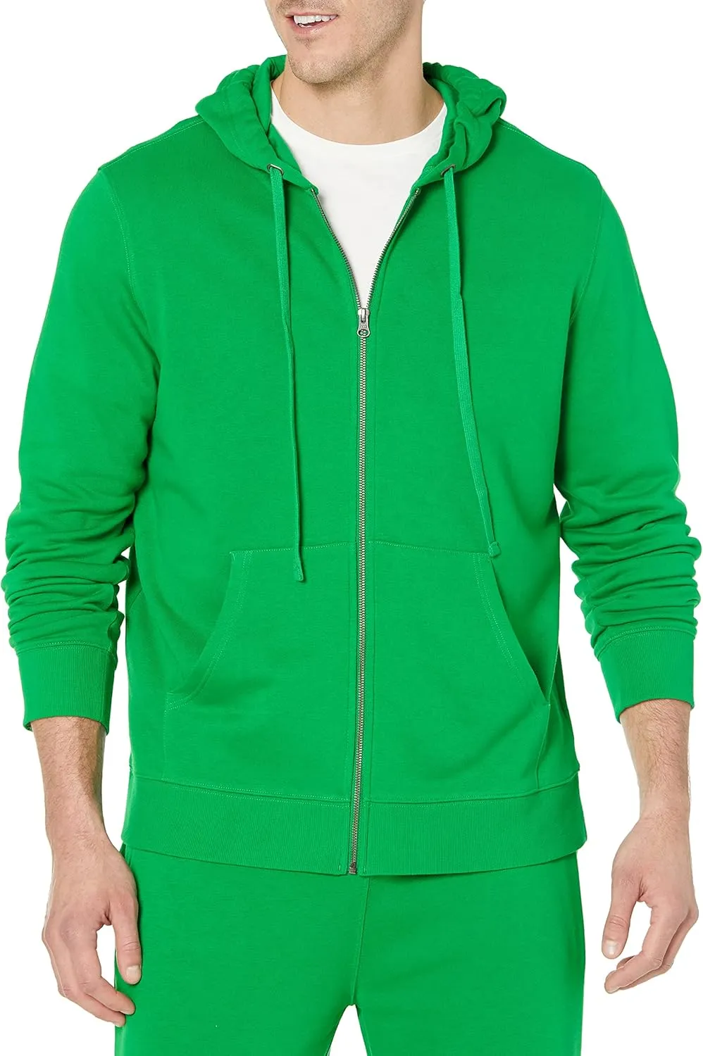 Amazon Essentials Men's Long-Sleeve French Terry Full-Zip Hoodie (Available in Big & Tall)