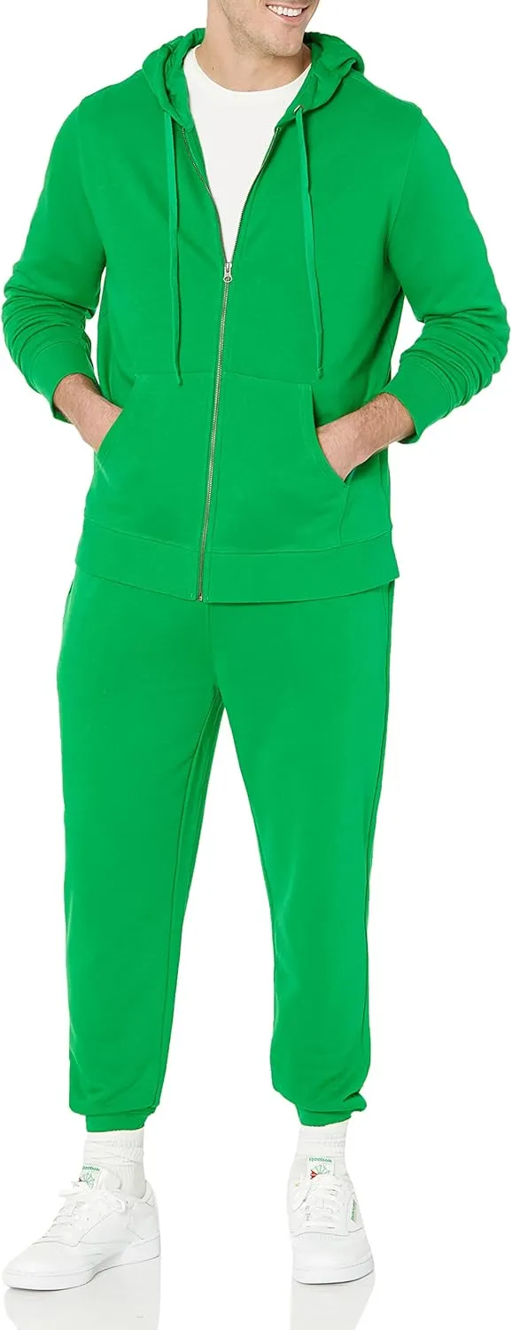 Amazon Essentials Men's Long-Sleeve French Terry Full-Zip Hoodie (Available in Big & Tall)