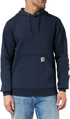 Carhartt Men's K288 Loose Fit Midweight Logo Sleeve Graphic Sweatshirt