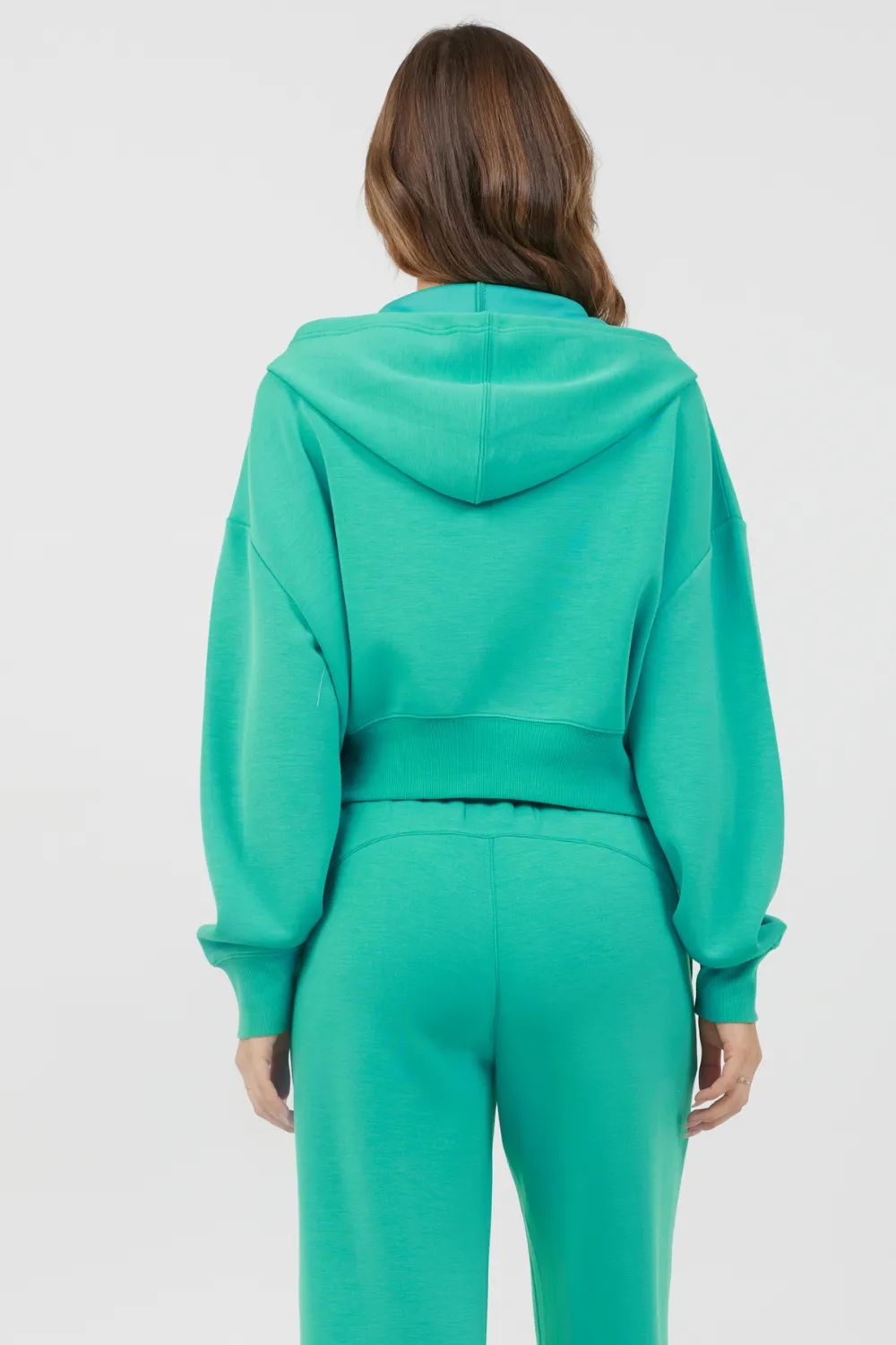 Caribbean Turquoise Cloud Fleece Zip Up