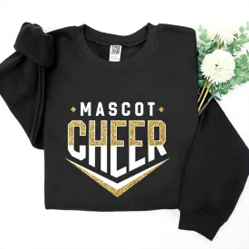 Cheer Chevron Shirt, Cheer Team Shirt, Cheer Sweatshirt Glitter