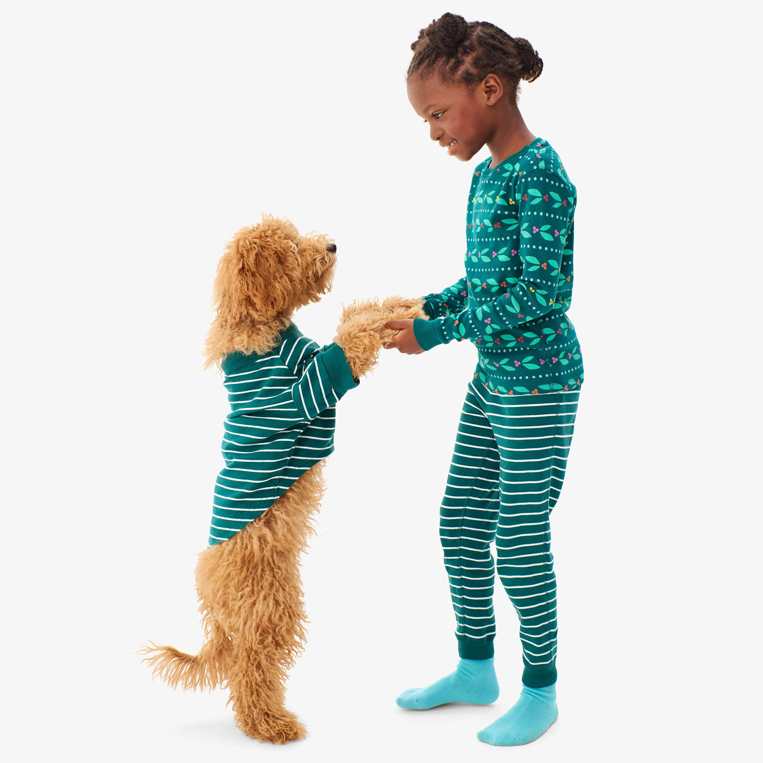 Clearance pet organic pj top in stripe