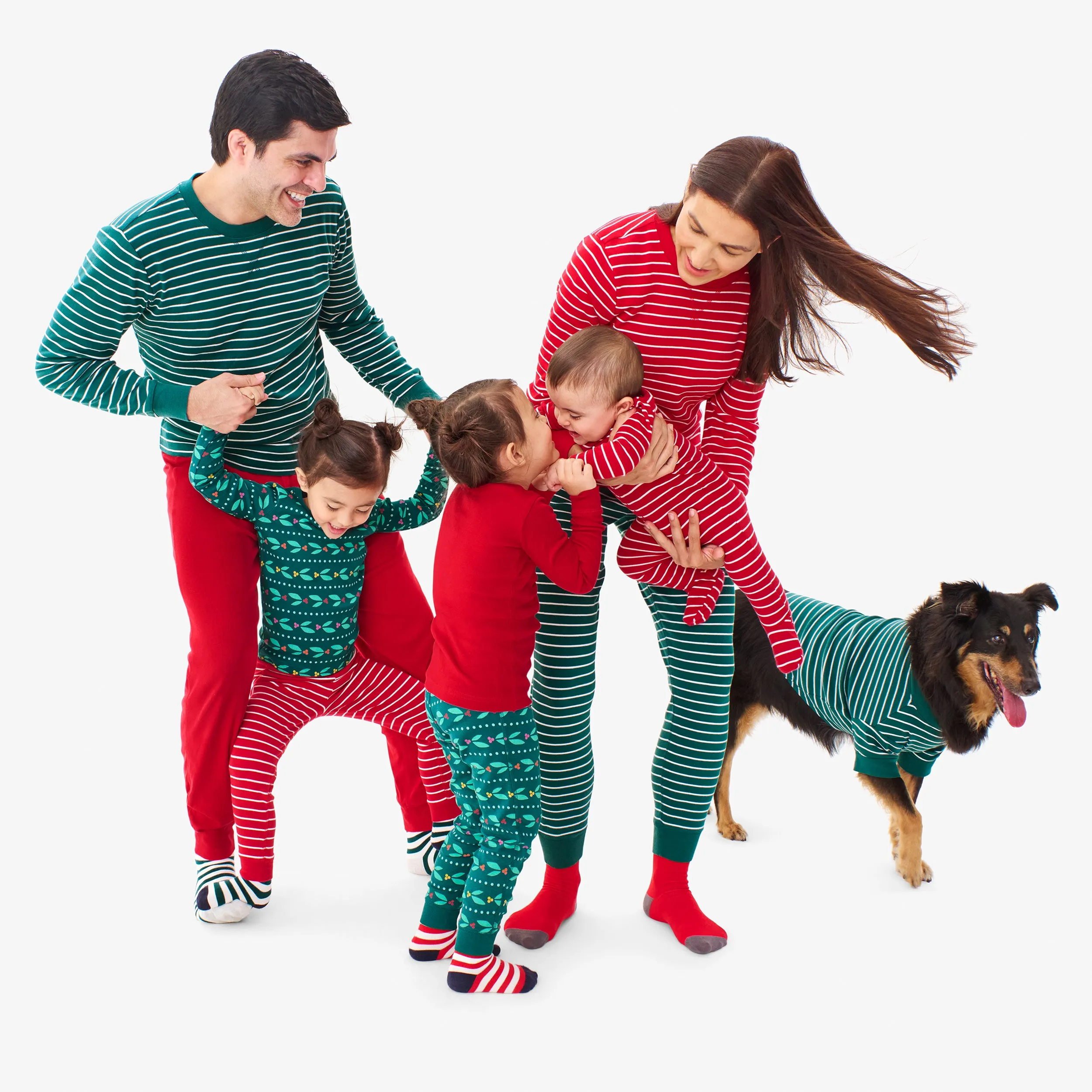 Clearance pet organic pj top in stripe
