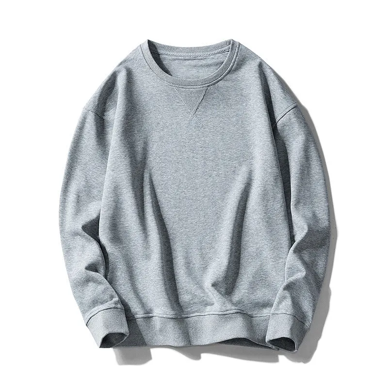 Cotton Loose Casual Crew Neck Sweatshirt