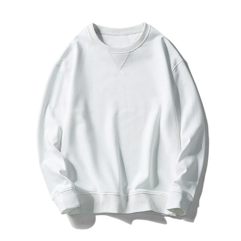 Cotton Loose Casual Crew Neck Sweatshirt
