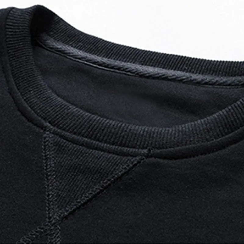 Cotton Loose Casual Crew Neck Sweatshirt