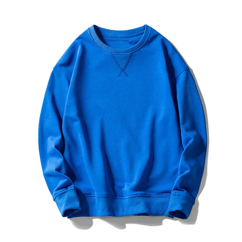 Cotton Loose Casual Crew Neck Sweatshirt