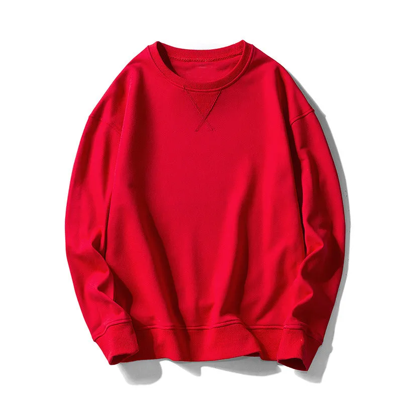 Cotton Loose Casual Crew Neck Sweatshirt