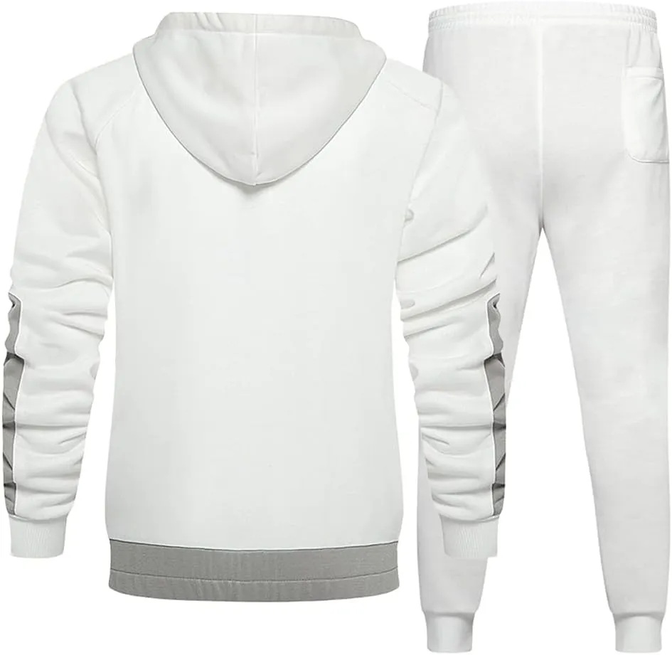 DUOFIER Men's Tracksuit Jogging Sweat Suits 2 Piece Casual Outfit Athletic Suit Set