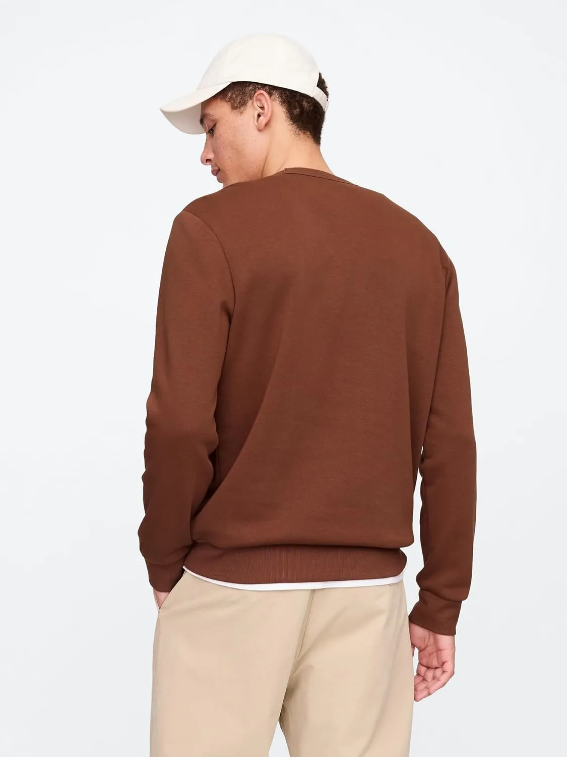 GAP Men's Logo Fleece Crew Sweatshirt