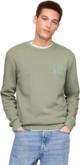 GAP Men's Logo Fleece Crew Sweatshirt
