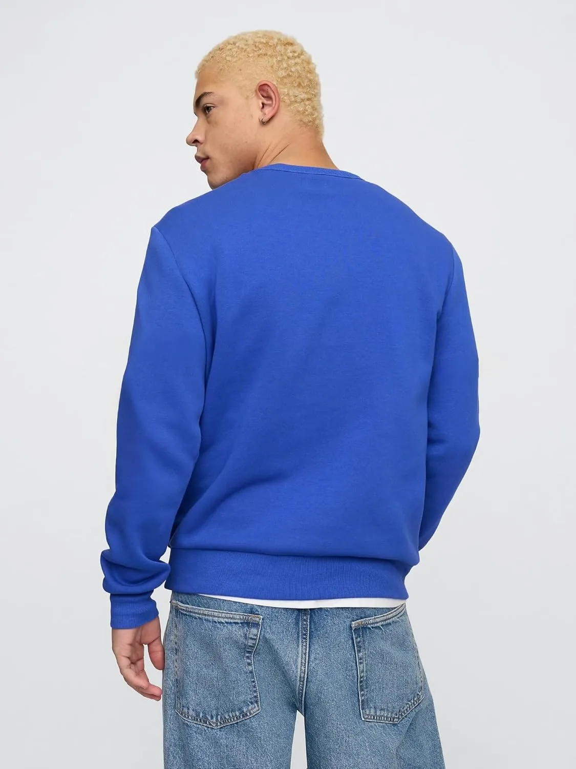 GAP Men's Logo Fleece Crew Sweatshirt