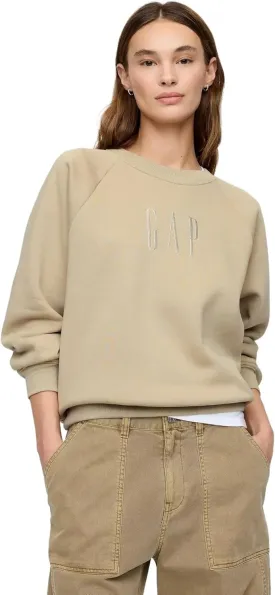 GAP Women's Logo Raglan Crewneck Sweatshirt