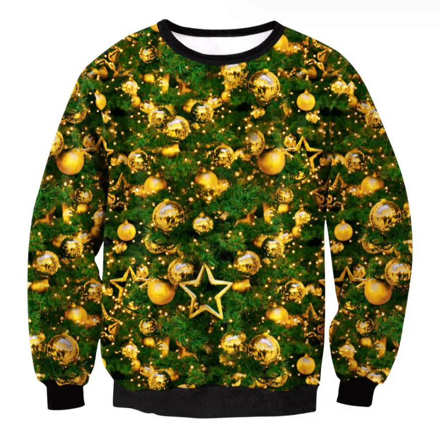 Men's Christmas 3D Digital Printed Hooded Sweatshirt