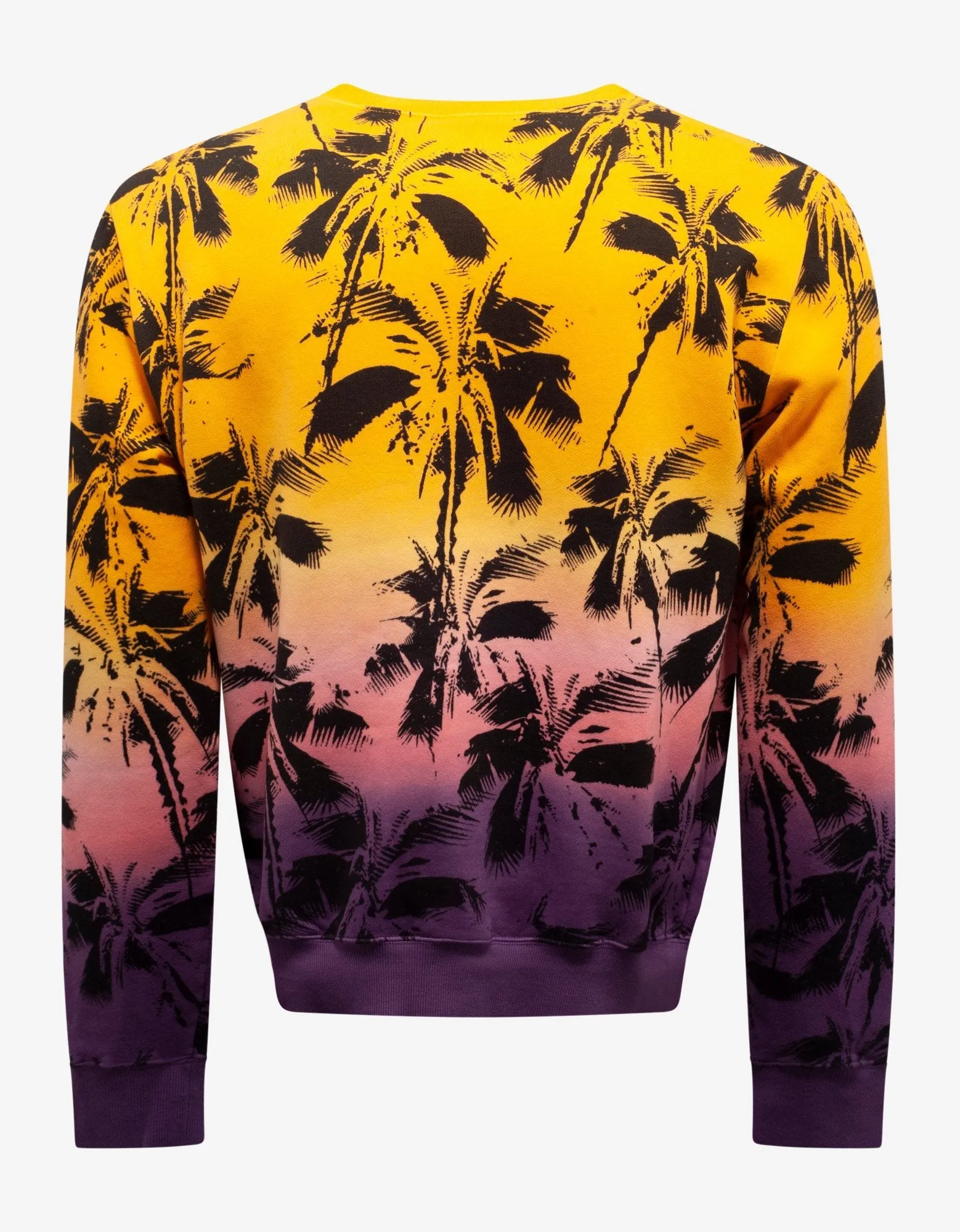 Multicolour Palm Trees Print Sweatshirt -
