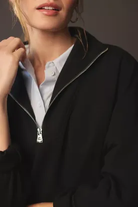 NEW!! Hawley Half Zip Sweatshirt in Black by VARLEY