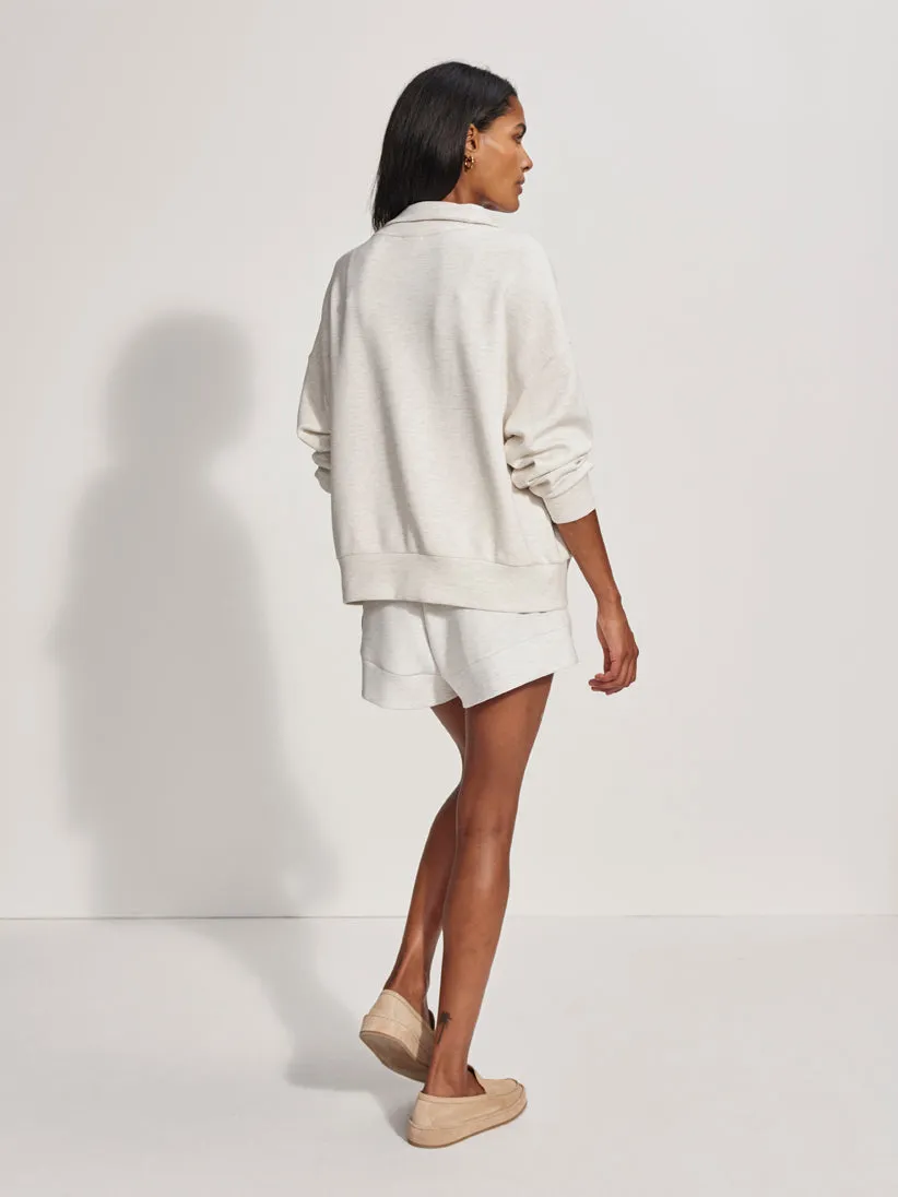 NEW!! Hawley Half Zip Sweatshirt in Ivory by VARLEY