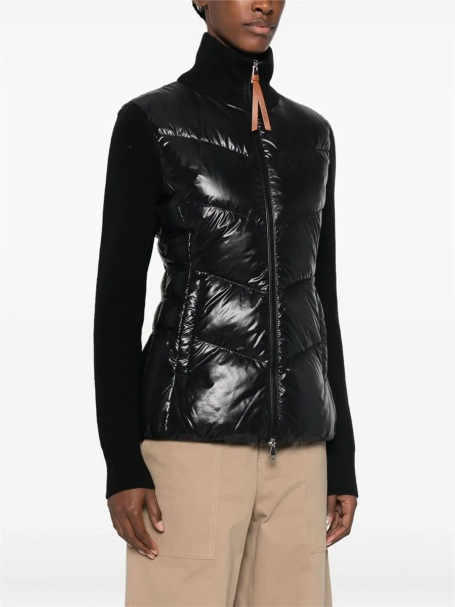 PADDED ZIP-UP CARDIGAN