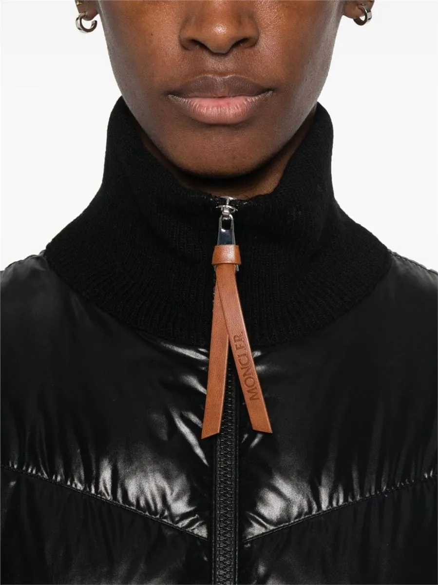 PADDED ZIP-UP CARDIGAN