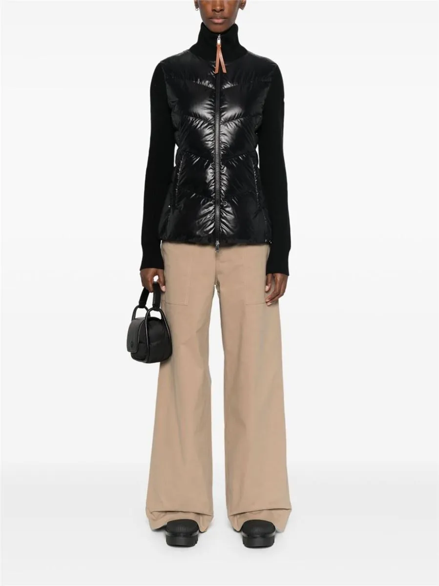 PADDED ZIP-UP CARDIGAN