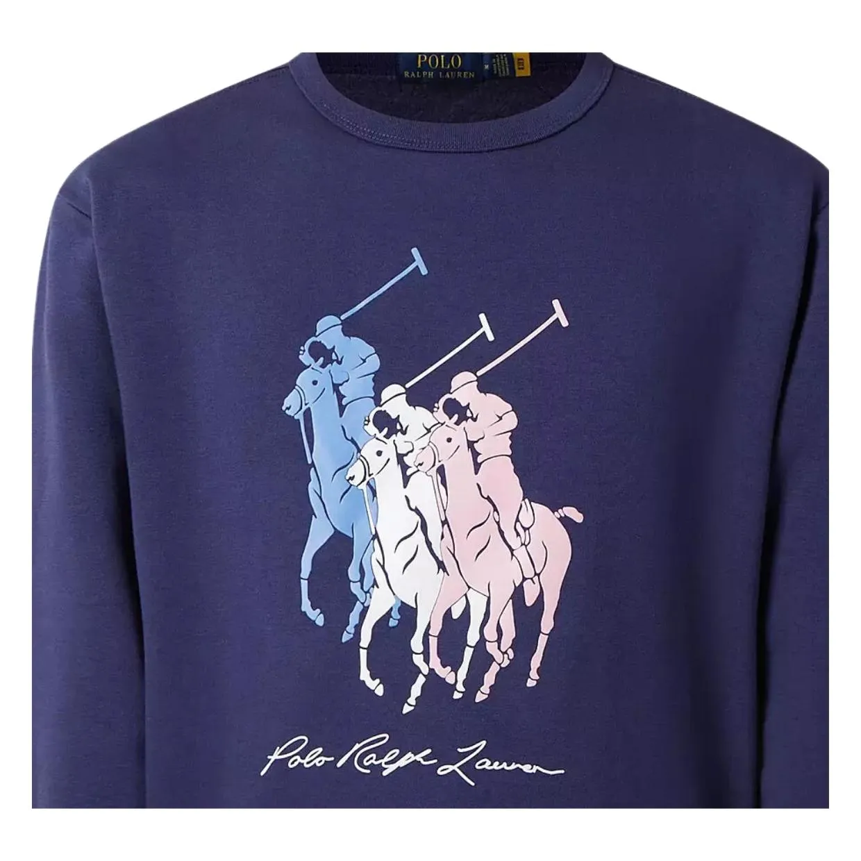 Ralph Lauren Blue Printed Graphic Sweatshirt