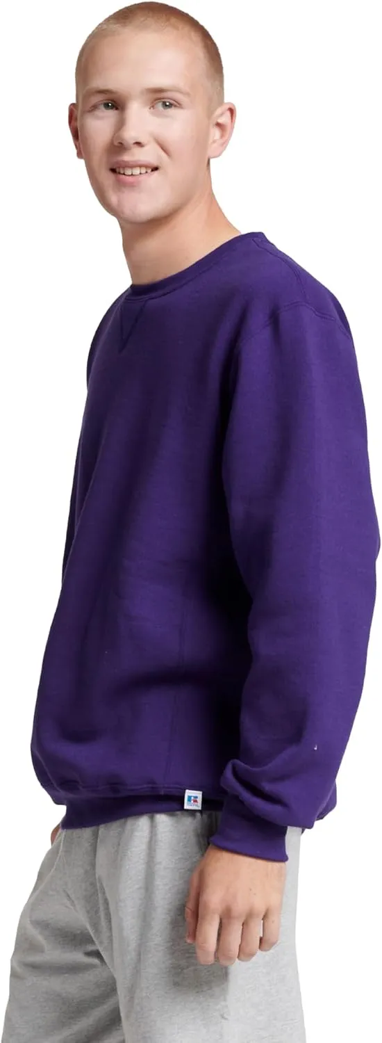 Russell Athletic Men's Dri-Power Fleece Sweatshirts, Moisture Wicking, Cotton Blend, Relaxed Fit, Sizes S-4x