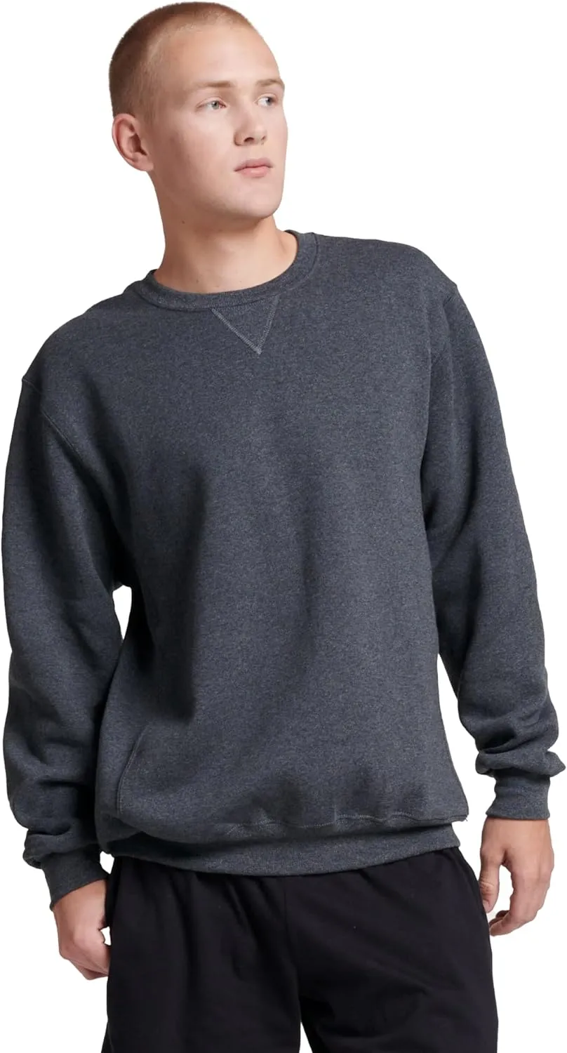 Russell Athletic Men's Dri-Power Fleece Sweatshirts, Moisture Wicking, Cotton Blend, Relaxed Fit, Sizes S-4x