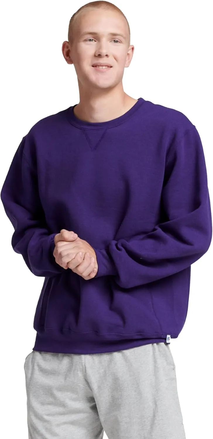Russell Athletic Men's Dri-Power Fleece Sweatshirts, Moisture Wicking, Cotton Blend, Relaxed Fit, Sizes S-4x