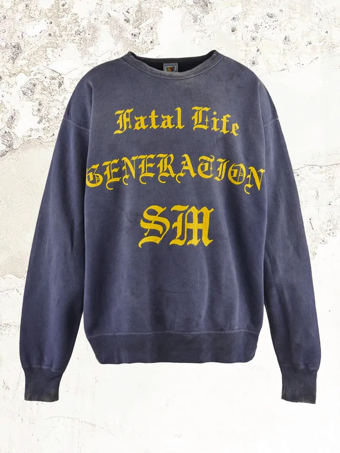 SAINT MICHAEL Fatal Life crew-neck sweatshirt