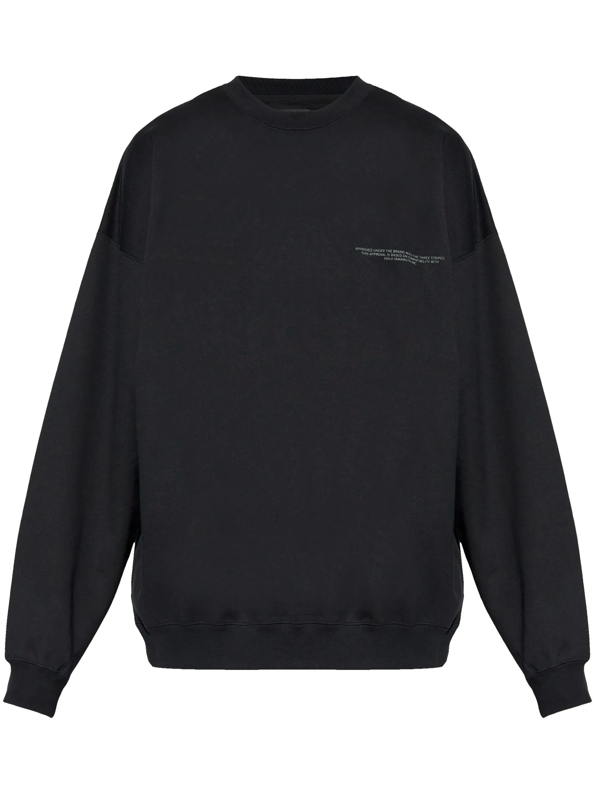 Y-3 LOGO-PRINTED CREW NECK SWEATSHIRT